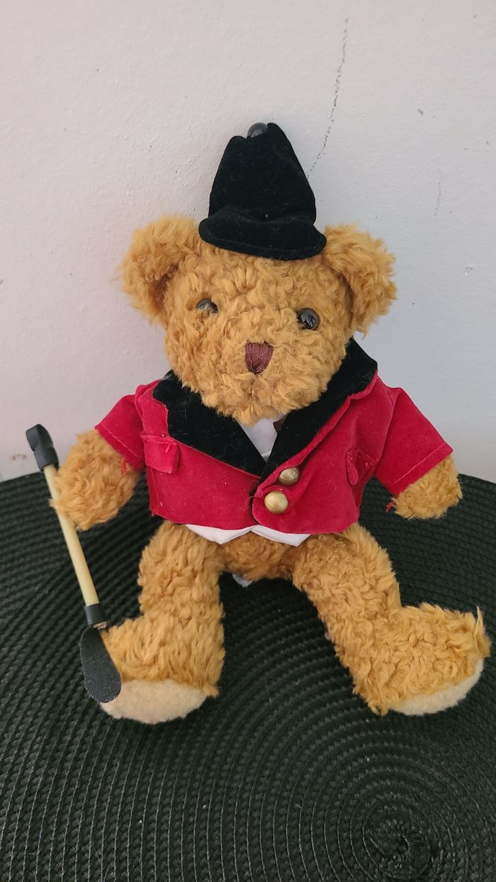 OURS DOUDOU TEDDY BEAR COLLECTION VESTE ROUGE