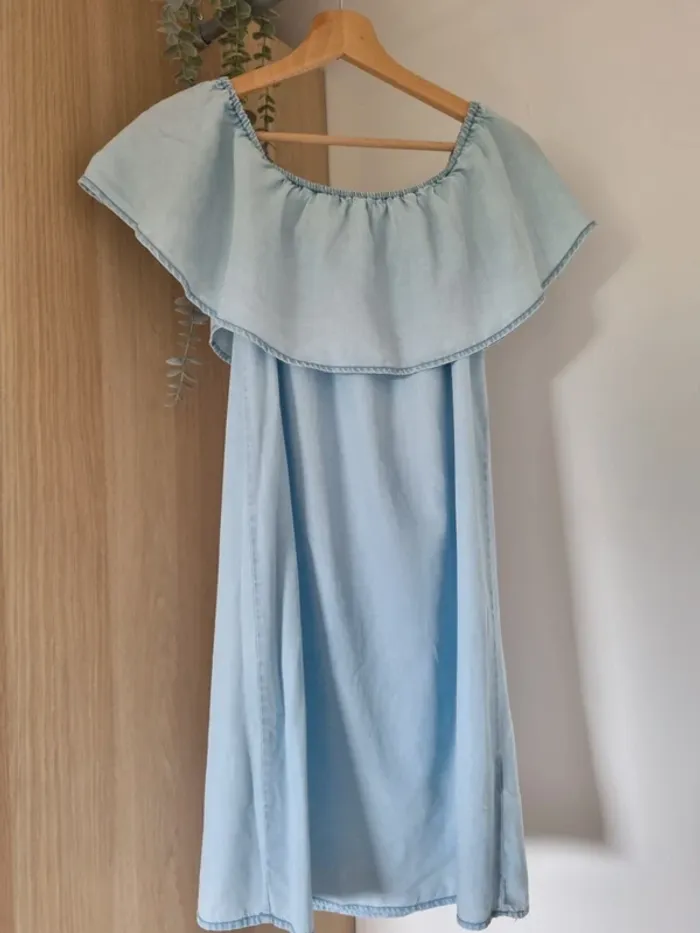 Robe bleu jean clair - photo numéro 2