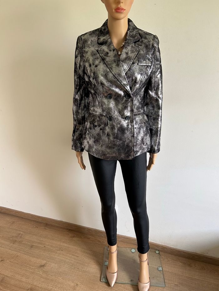 Perfecto argenté et noir neuf My Jewellery taille M (valeur 60€) - photo numéro 3