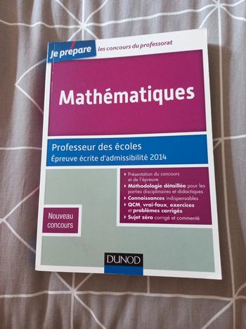 Livre de préparation au crpe Épreuve d'admissibilité de mathématiques