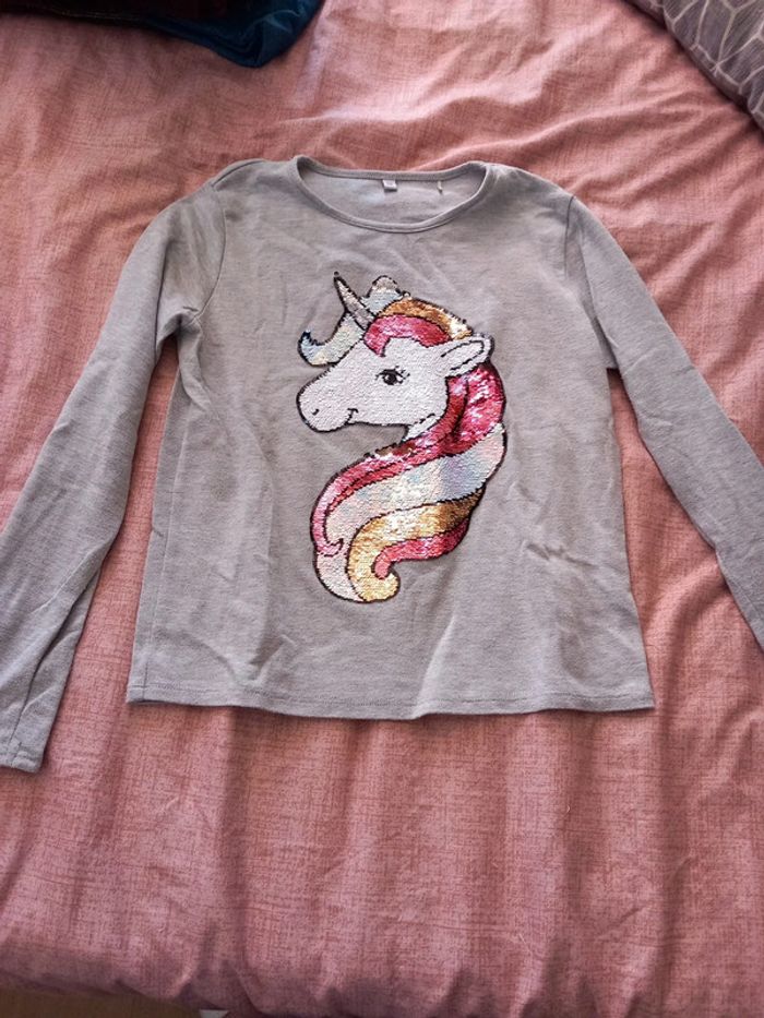 Lot de 9 tee-shirts manche longue 12 ans - photo numéro 8