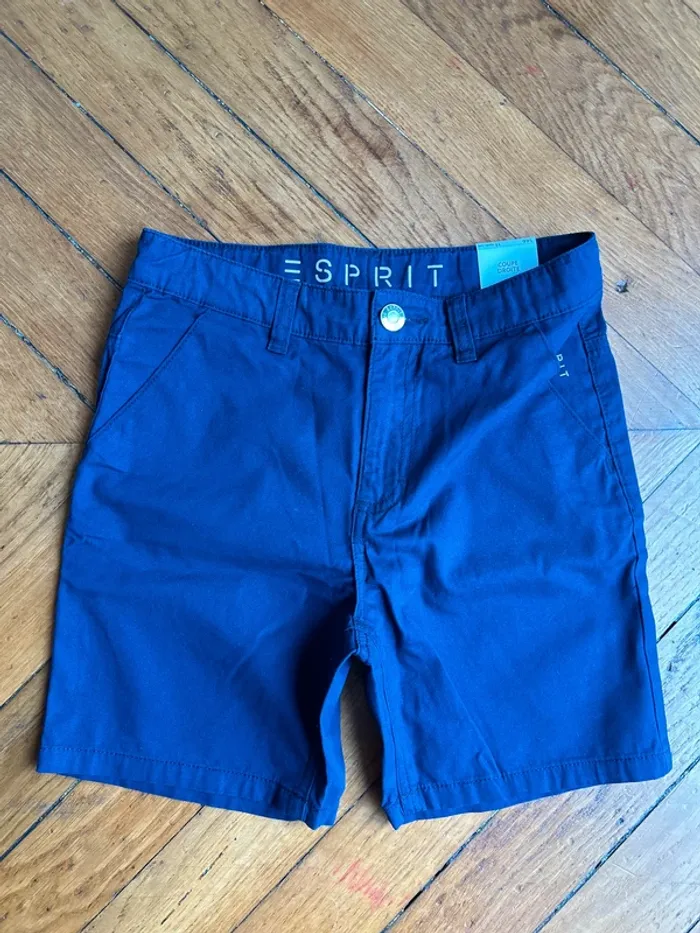 NEUF short Esprit taille 11 ans bleu marine