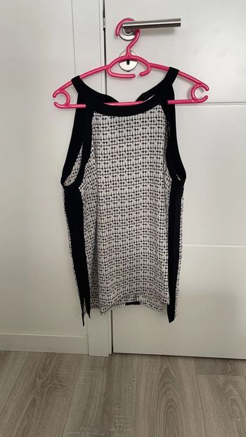 Tunique à motif blanche et noire