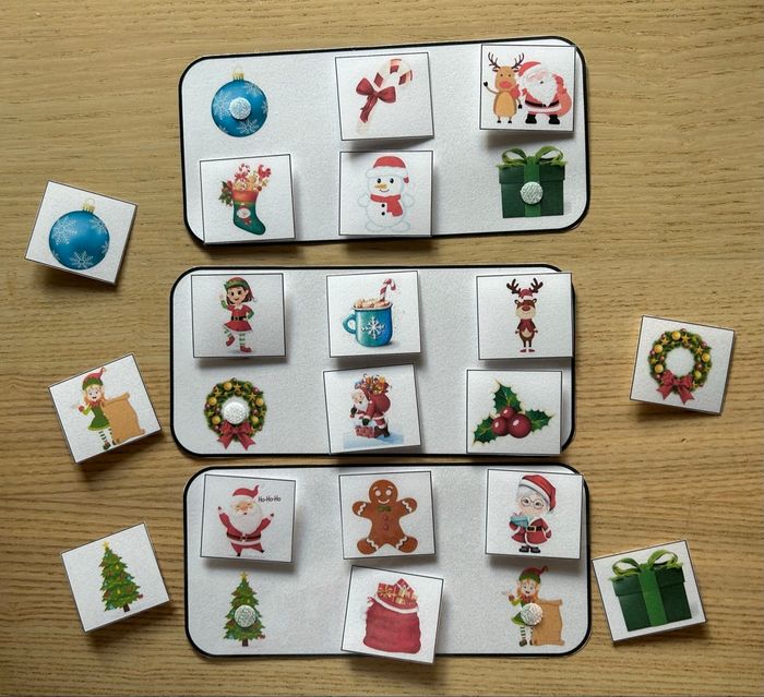 Fiche Montessori : Le loto de Noël - photo numéro 2