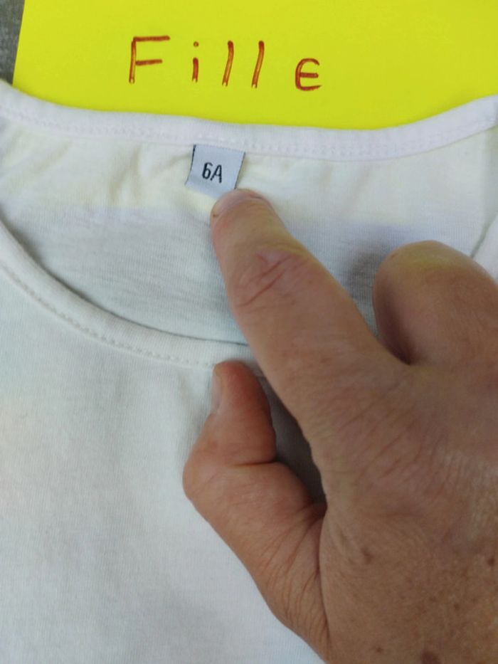 Tee-shirt manches courtes 6 ans fille blanc - photo numéro 4