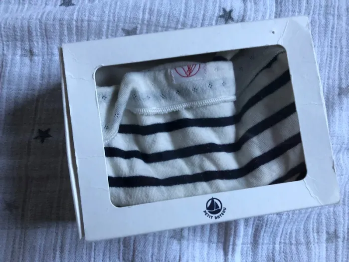 Ensemble bonnet + chaussons Petit Bateau- 6 mois - photo numéro 3