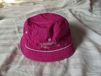 Chapeau été Fille rose , taille 47 cm, 1-2 ans