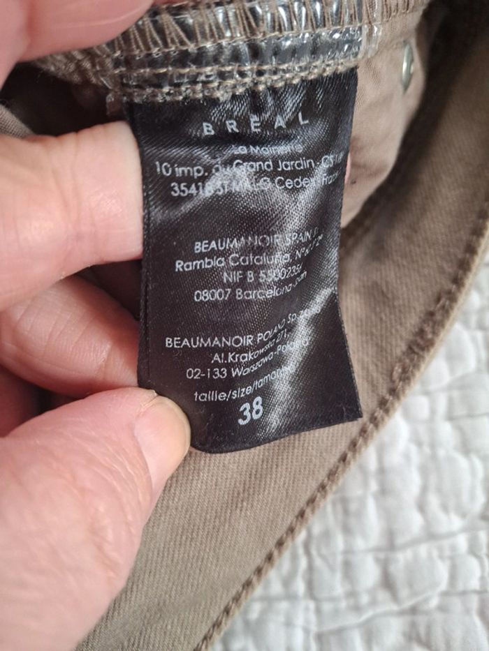 Breal jean marron taille 38 - photo numéro 10