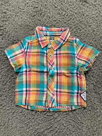 Chemise MC multicolore 9 mois