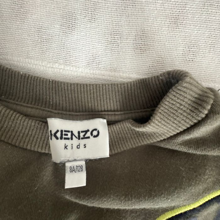 Pull Kenzo garçon vert kaki - photo numéro 2