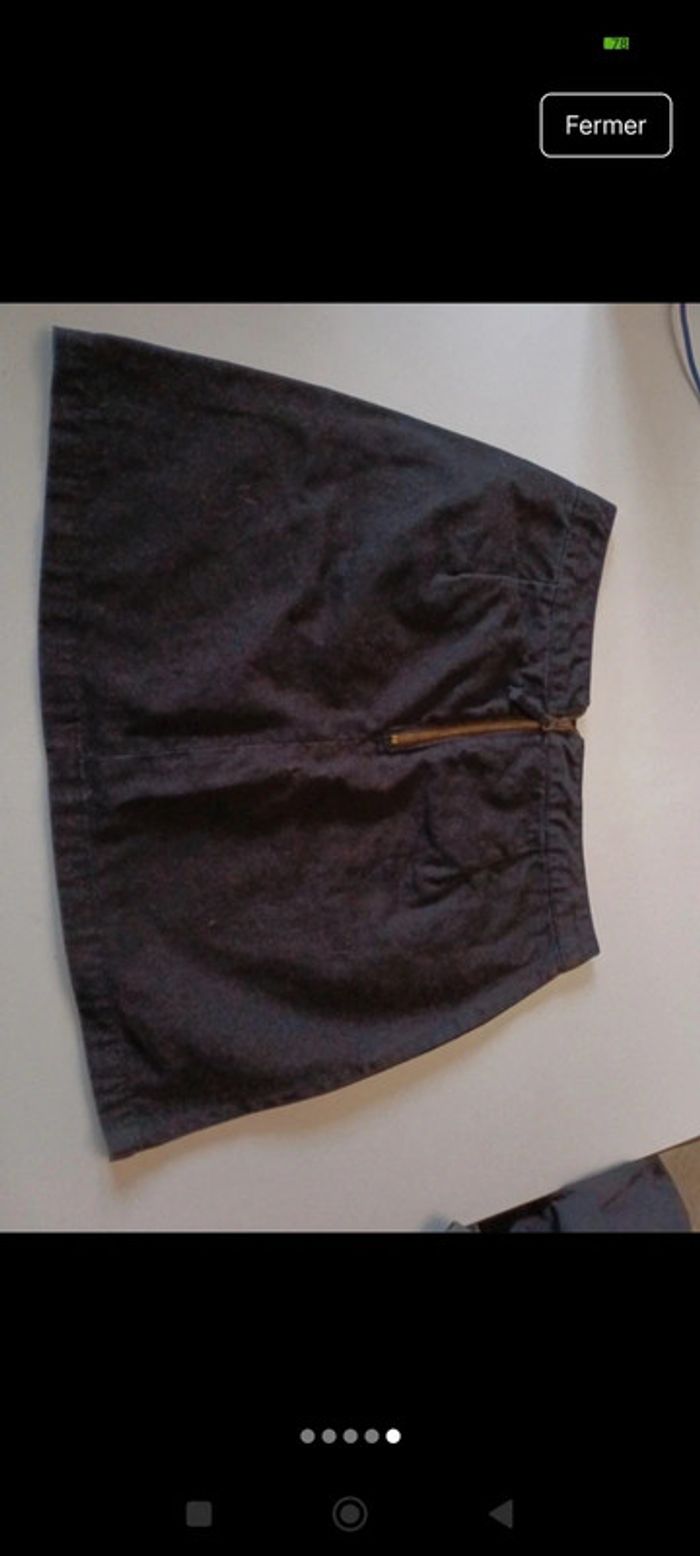 Mini jupe femme stradivarius taille 40 avec poches devant rétro vintage - photo numéro 5