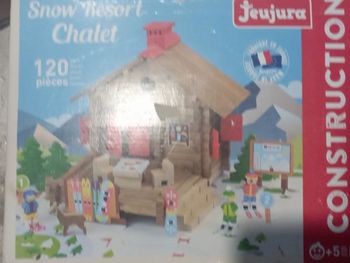 Jouet maison chalet en bois a construire 