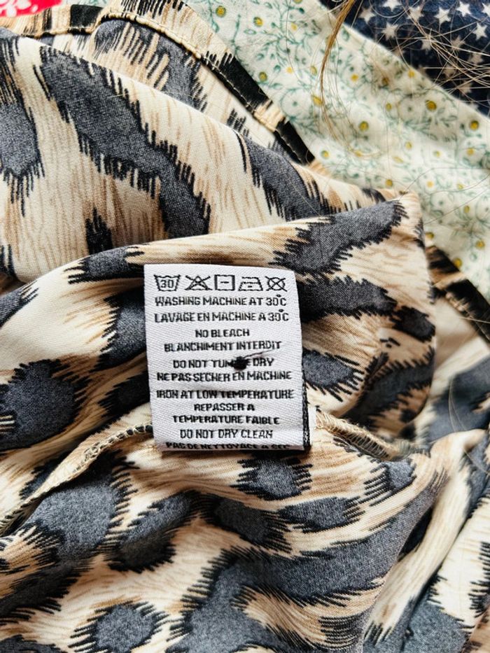 🧡🐆Chemise léopard oversize funky chic ethnic wild tribal multicolored animal shirt🐆🧡 - photo numéro 18