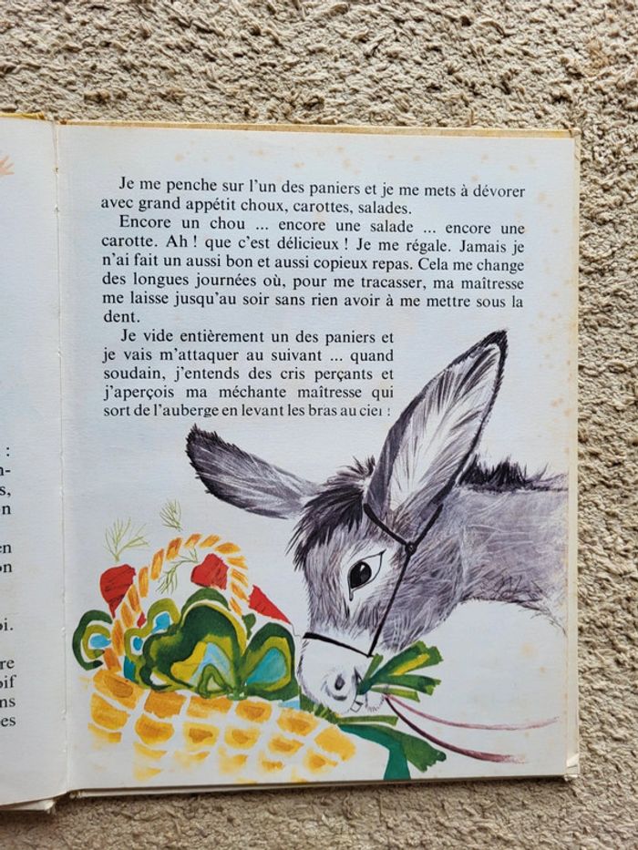 Lot 2 livres vintage enfants – Années 70 – La chèvre et les biquets & Les mémoires d’un âne - photo numéro 8