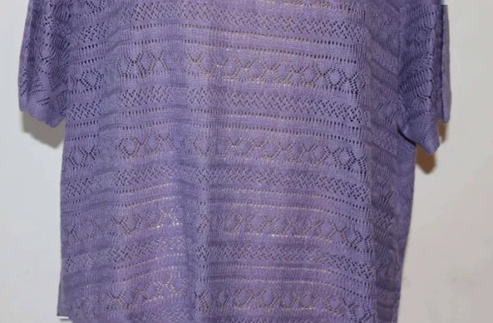 Pull  léger  ajouré –  Parme  -  Damart - 54/56 - photo numéro 3