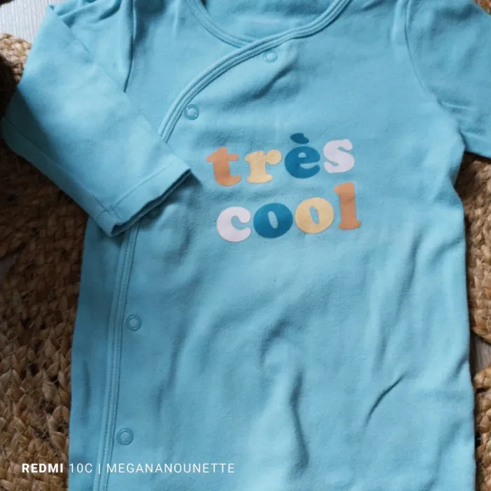 😎💙 Pyjama grenouillère léger – Gémo – 12 mois / 74 cm – Très bon état - photo numéro 3
