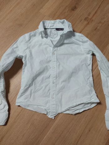 Chemise manches longues blanche sergent major 8 ans mariage / soirée