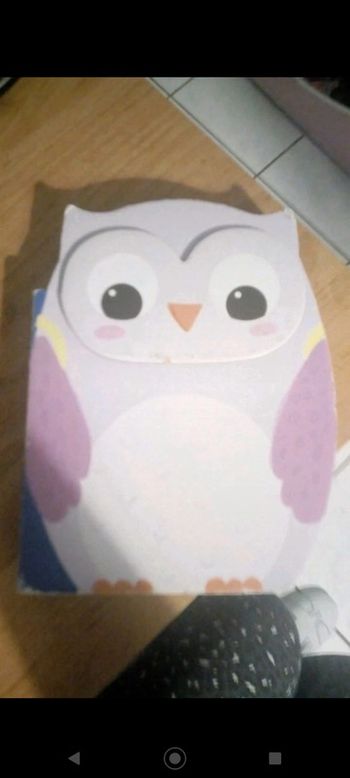 Livre rigide forme hibou Aventure dans la forêt