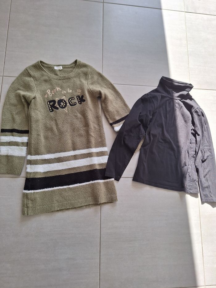 Ensemble robe et col roule