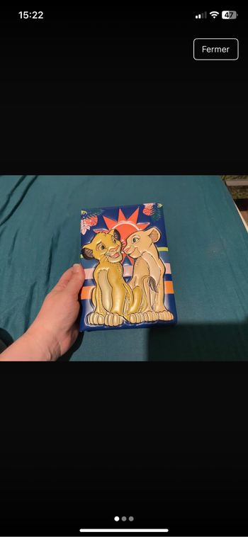 Cahier de note roi lion