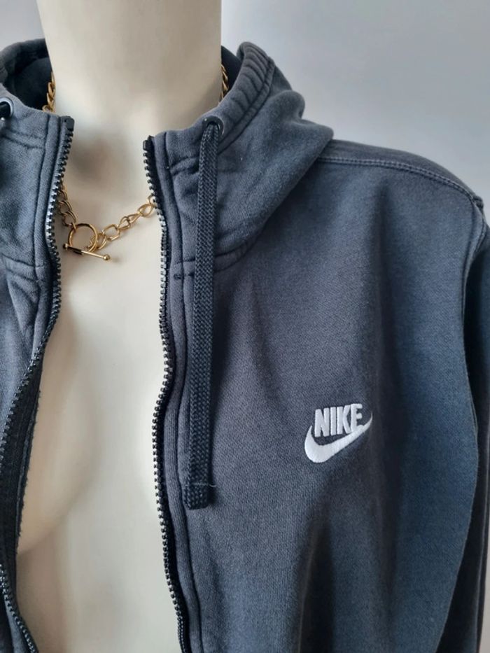 Sweat zippé Nike noir et blanc - photo numéro 13