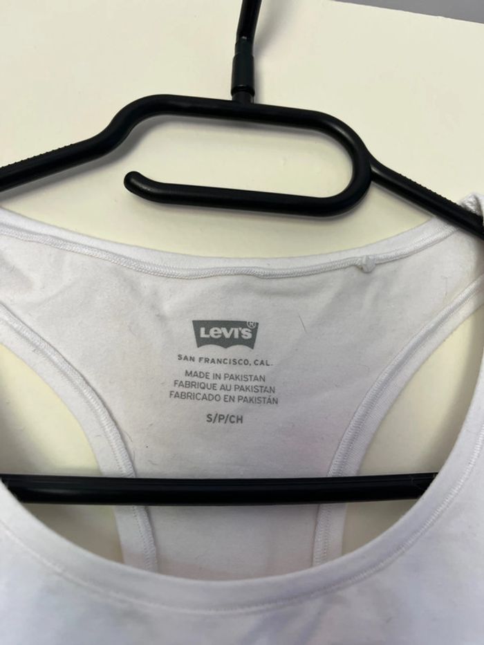 Débardeur brassière Levi’s, taille S blanc - photo numéro 2