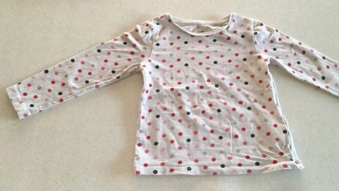 T-shirt à manches longues Fille 2 ans