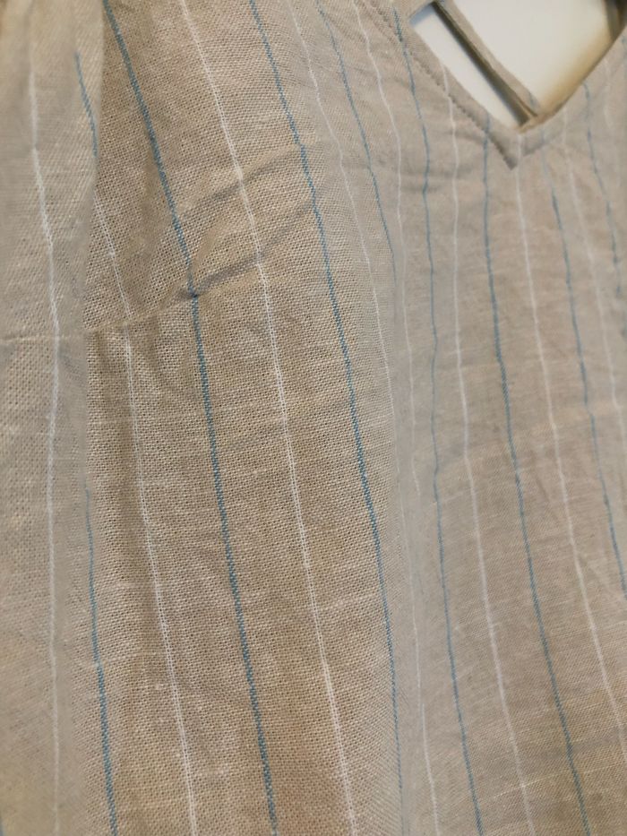 Top beige en lin Kiabi - photo numéro 5