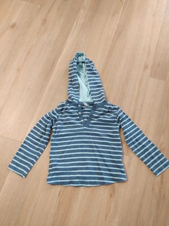 T-shirt manches longues capuche Tape à l'oeil 2 ans