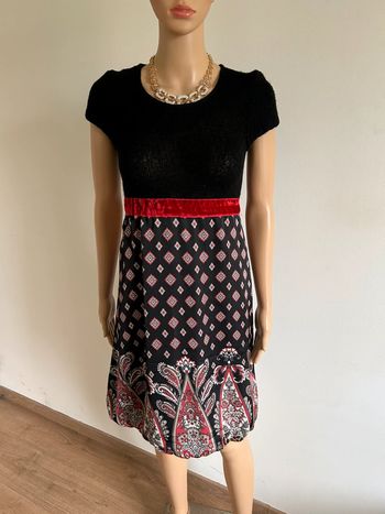 Robe bi matière à manches courtes Rinascimento taille S TBE