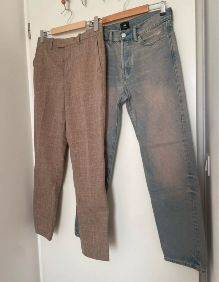 Lot pantalon et jean homme H&M T40