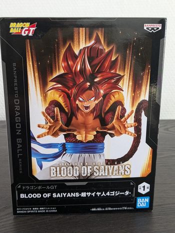 Figurine Dragon Ball Gt - Gogeta Super Saiyan 4 Blood Of Saiyans - Banpresto