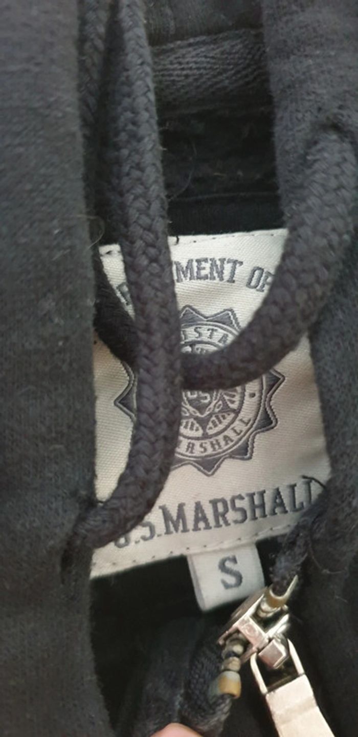 Gilet sweet a capuche long us Marshall - photo numéro 3