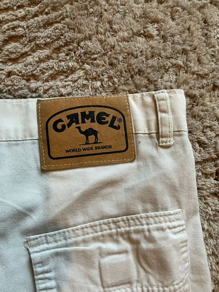 Bermuda cargo Camel /52 / Blanc / Excellent état - photo numéro 3