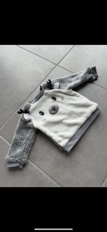 Pull hiver pilou pilou tout doux Renne 9 mois