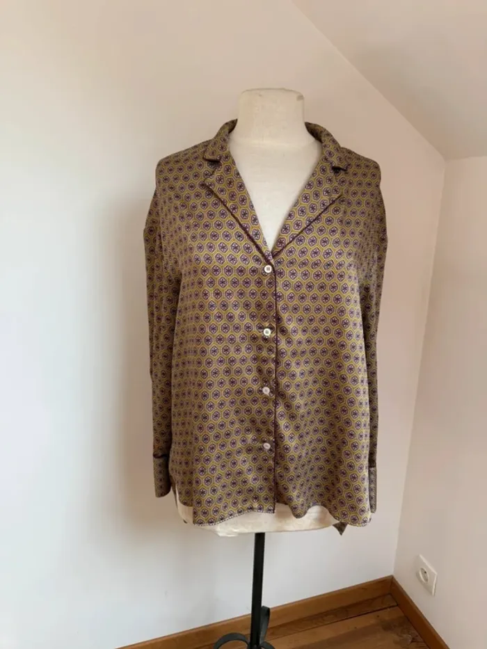 Superbe Chemise fluide satinée longue Zara neuve 🌸 S 36
