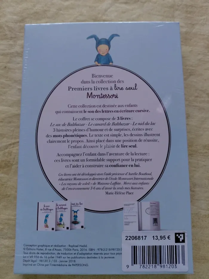Premiers livres à lecture phonétique balthazar  montessori - photo numéro 2