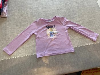 T shirt manches longues reine des neiges 4 ans