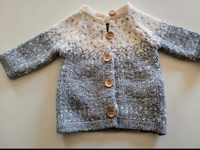 Gilet naissance 1 mois laine - photo numéro 2