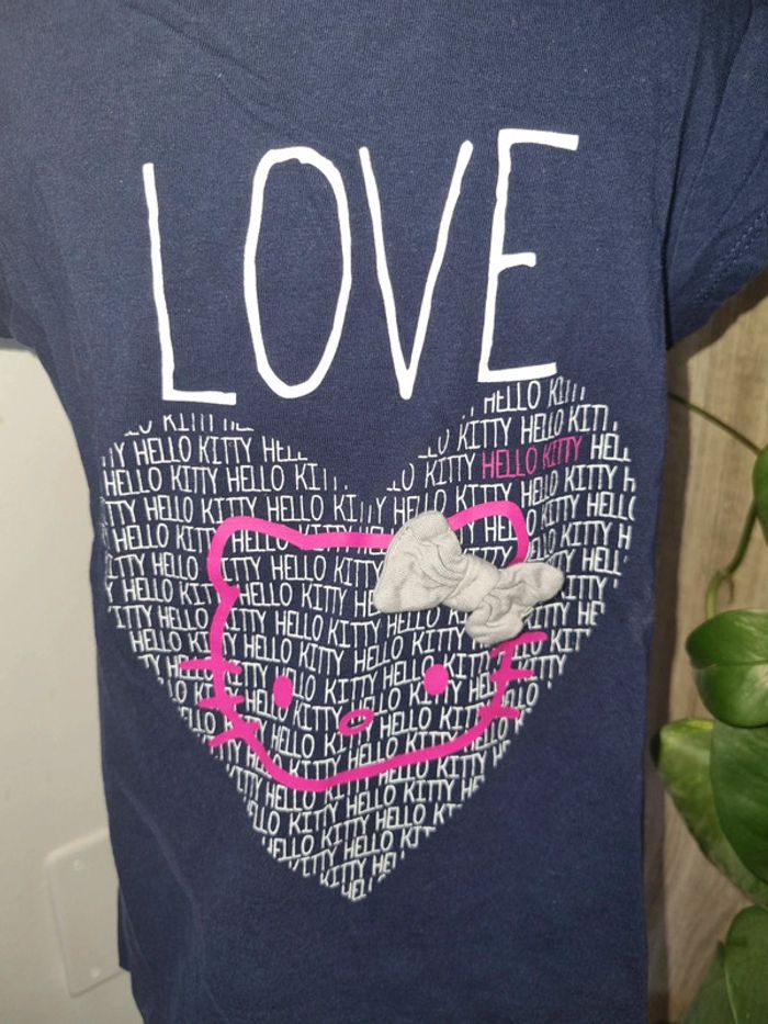 T-shirt Hello Kitty bleu marine 6 ans - photo numéro 2