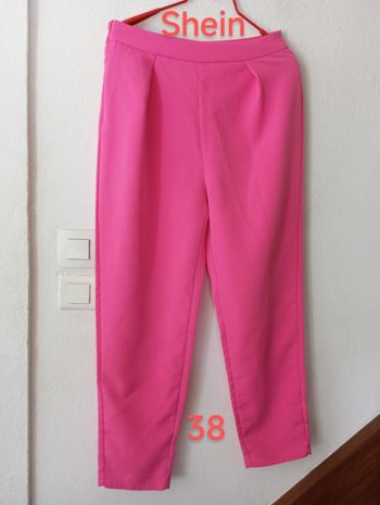 Pantalon été plissé large femme 38