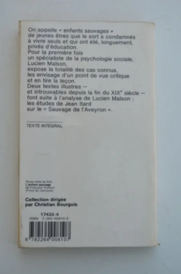 Lucien Malson - Les enfants sauvages - photo numéro 2