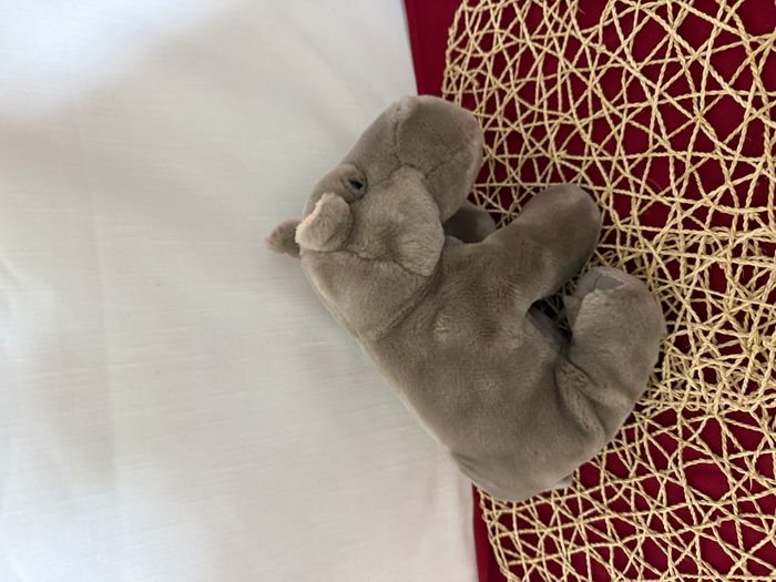 Peluche hippopotame NATURE PLANET gris - photo numéro 5