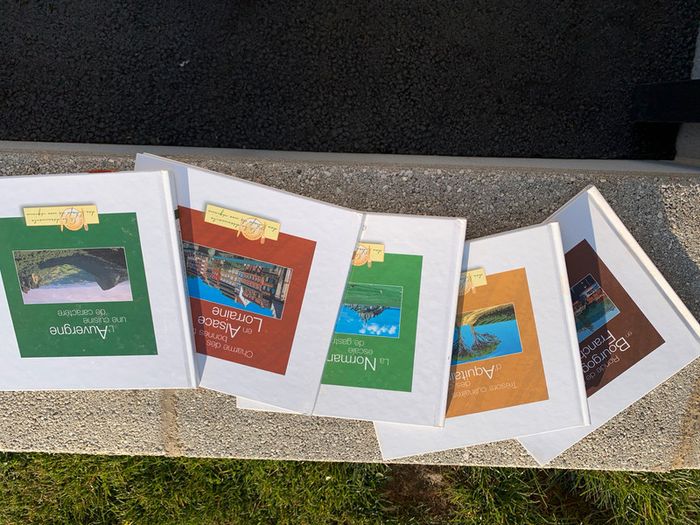 Lot de 5 livres de cuisine À la découverte des Chefs de nos régions