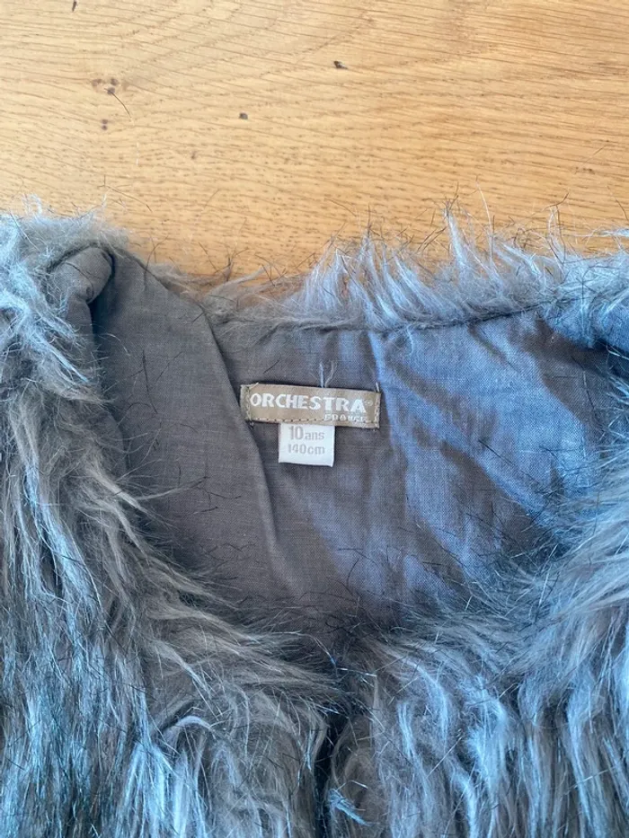 Gilet sans manche fausse fourrure 10 ans - photo numéro 2