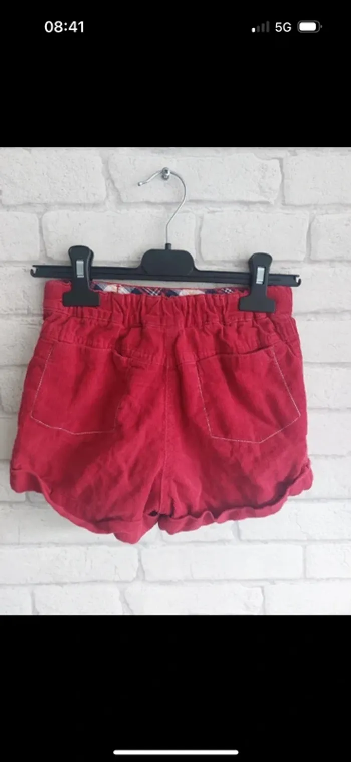 Short en velours Sergent Major taille 7 ans - photo numéro 2