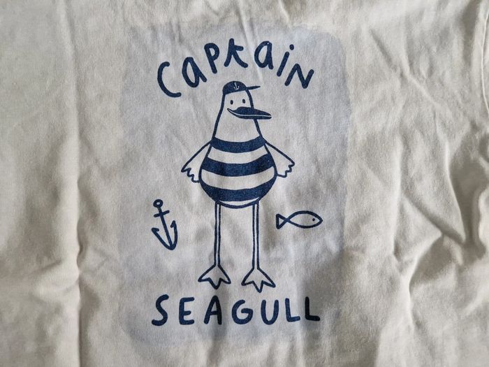 Tee-shirt manches courtes garçon Mango crème capitaine 98 cm - photo numéro 5