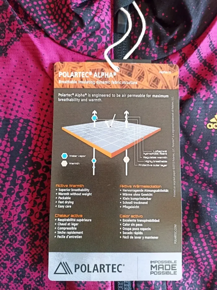 Veste Adidas Terrex Polartec - photo numéro 3