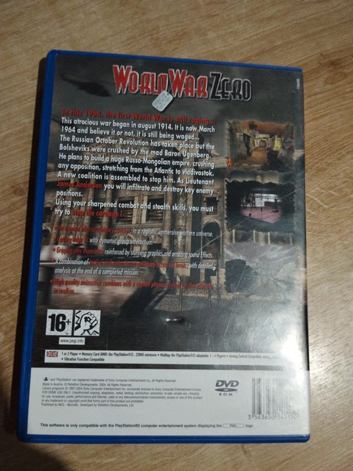 World War zero ps2 - photo numéro 2