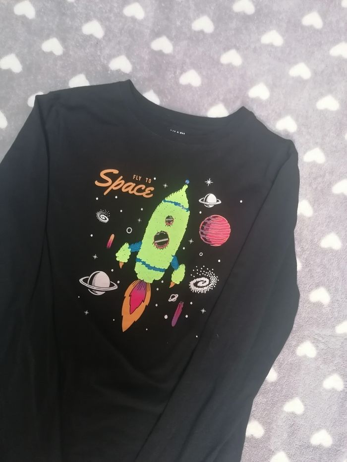 T-shirt manches longues à Sequins 🚀 garçon 12 ans